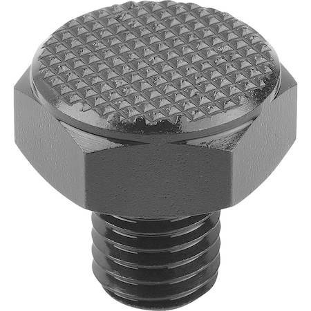 Kipp Positioning Foot, Form:C, Free-Cutting Steel Hardened A. Black Oxidise, Sw=19 K0298.3152